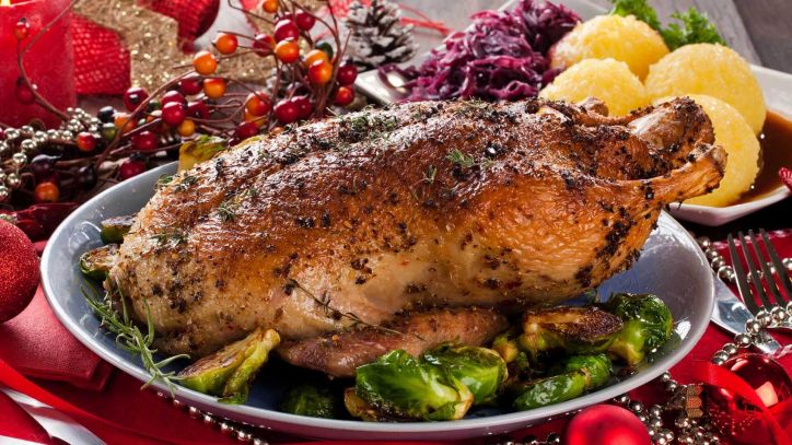 Knusprige Weihnachtsgans aus dem nordfriesischen Dithmarschen. Weihnachtliche Vorfreude in einem Menü.    Kochkurs Gans, ganz knusprig!