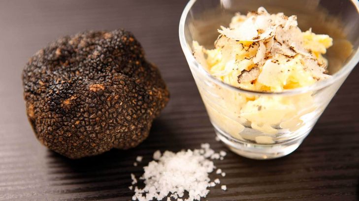 Rührei mit gehobeltem Trüffel und Fleur de Sel